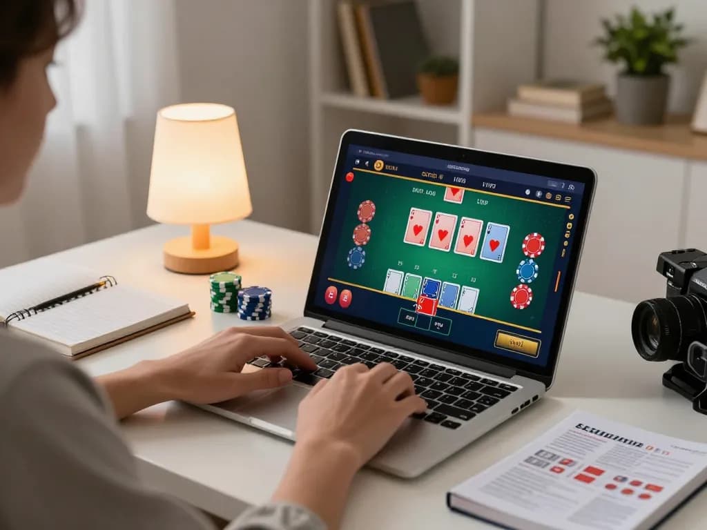 Sunwin user placing bets on a blackjack game online, showcasing smart strategy.