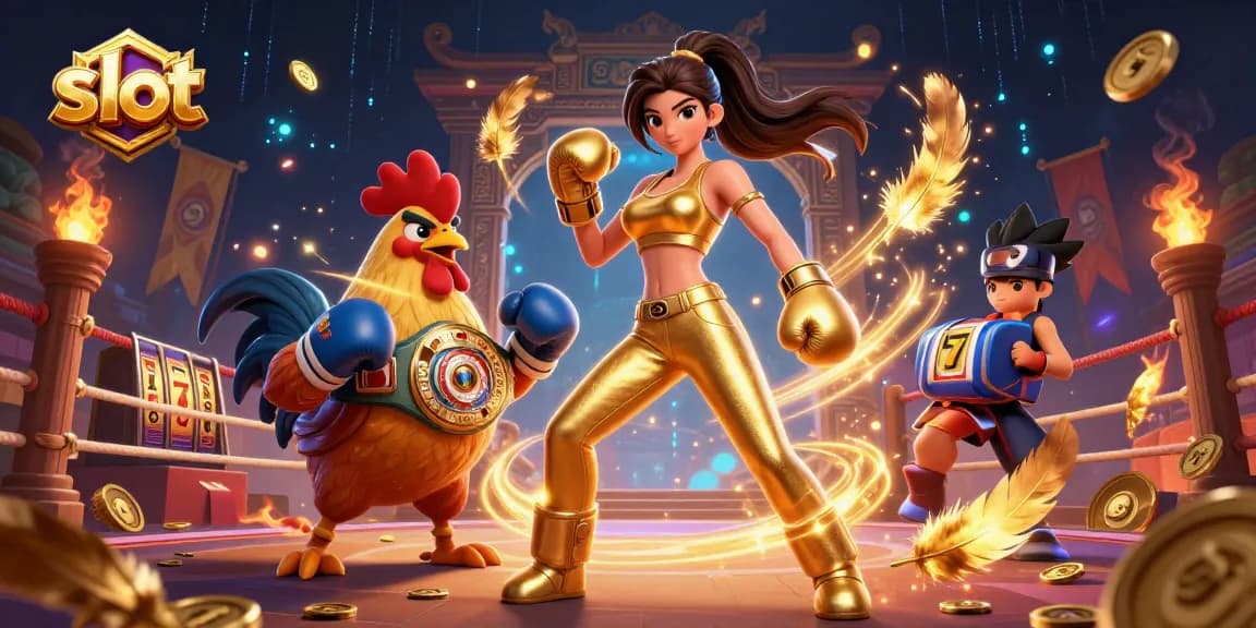 Spin to win big with slot reels in this dynamic casino illustration featuring exciting characters.