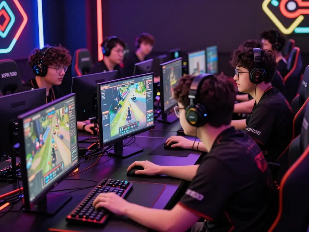 KPK100 celebrates exciting gameplay in a vibrant tournament setting, showcasing competitors in action.