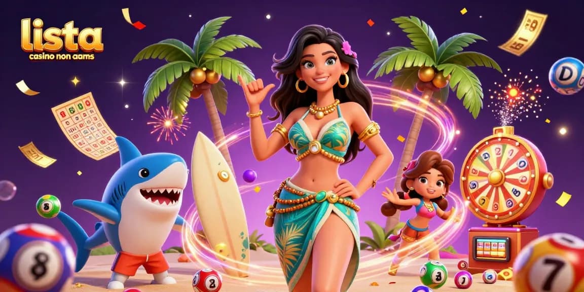 Scopri l'emozione della lista casino non aams con palle della lotteria vivaci e un'atmosfera dinamica da casinò.