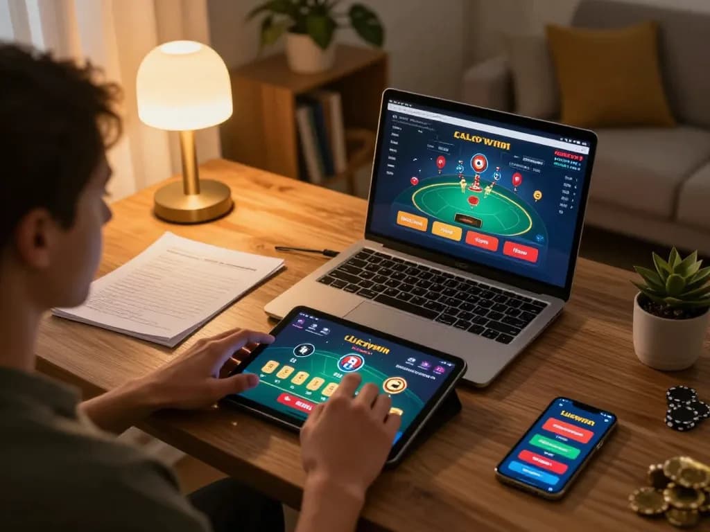 Tham gia vào trò chơi poker trực tuyến trên ứng dụng casino luckywin từ một không gian sống ấm cúng.