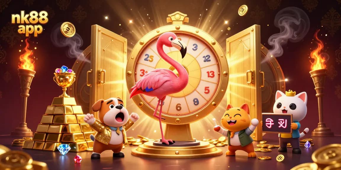 Engage with the thrilling nk88 app experience, where animated characters showcase exciting casino moments and rewards.