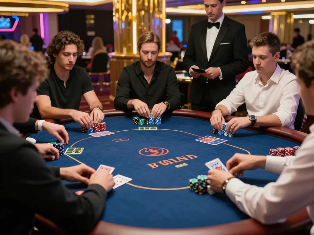 Engage in the excitement of ledak338 poker tournament with players showcasing high-stakes gameplay and chips.