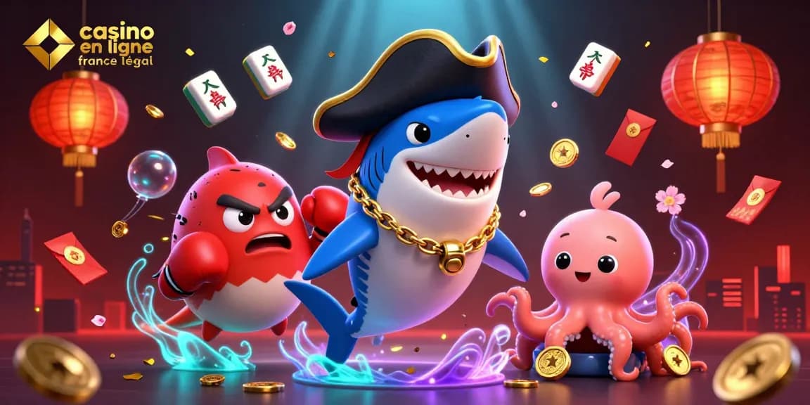 Gagnez sur le casino en ligne france légal en jouant avec des personnages colorés, mettant en valeur l'excitation du jeu.