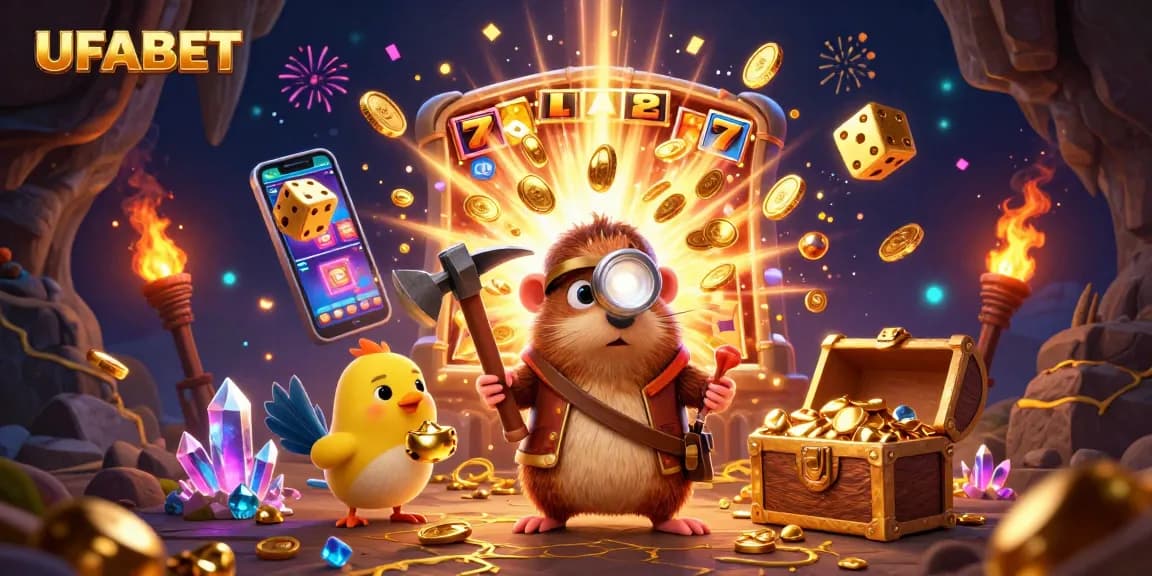 Engage with UFABET's slots featuring vibrant jackpot visuals and energetic casino action.