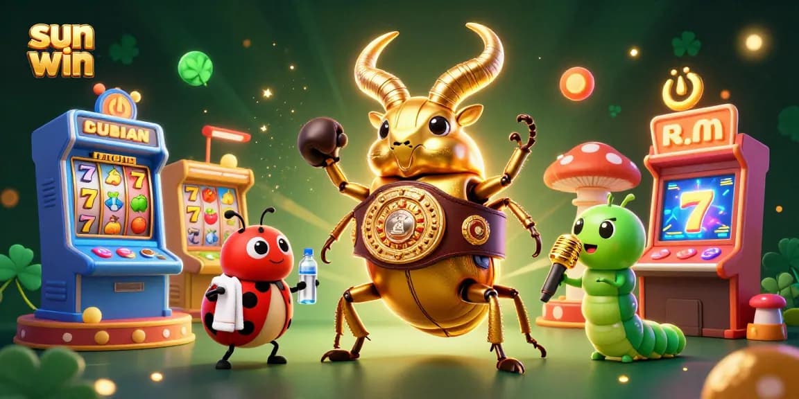 Play exciting casino games with sun win in a colorful, immersive 3D cartoon setting.