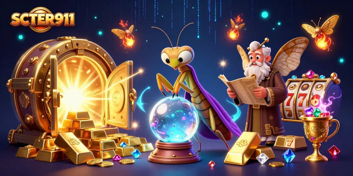 Experience thrilling slots gameplay with SCATTER911 as vibrant characters unveil treasures.