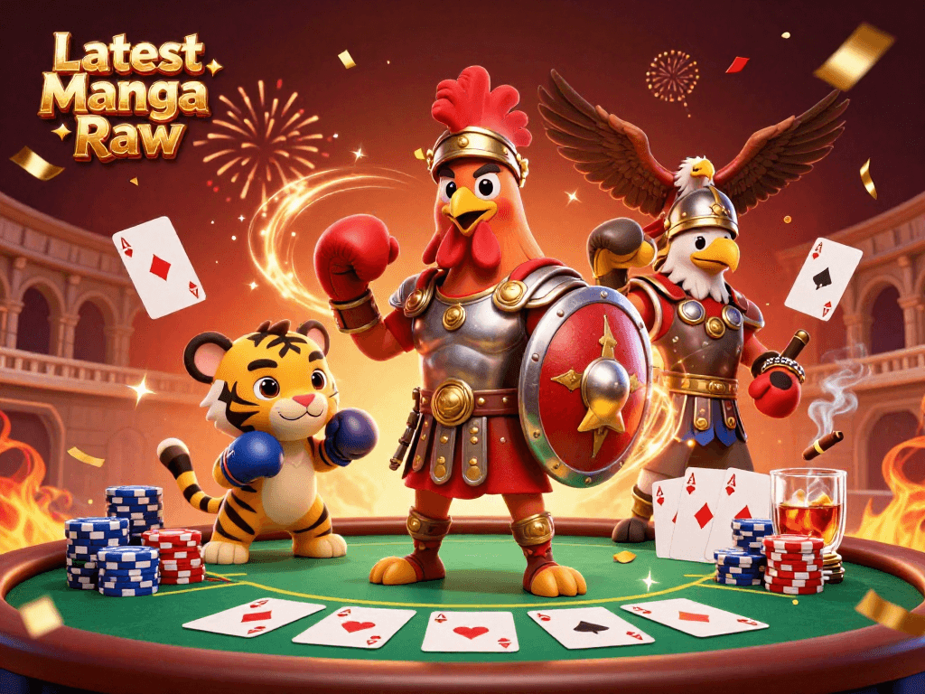 Experience the thrill of Latest Manga Raw with dynamic casino elements and colorful characters.