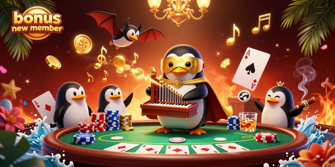 Engage in thrilling casino action with bonus new member promotions surrounding joyful characters.