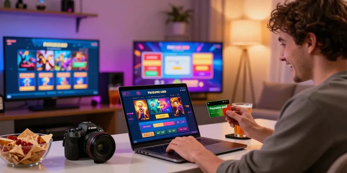 Spieler genießt eine Paysafe Card Casino Erfahrung, konzentriert auf Online-Gaming und Zahlungen.