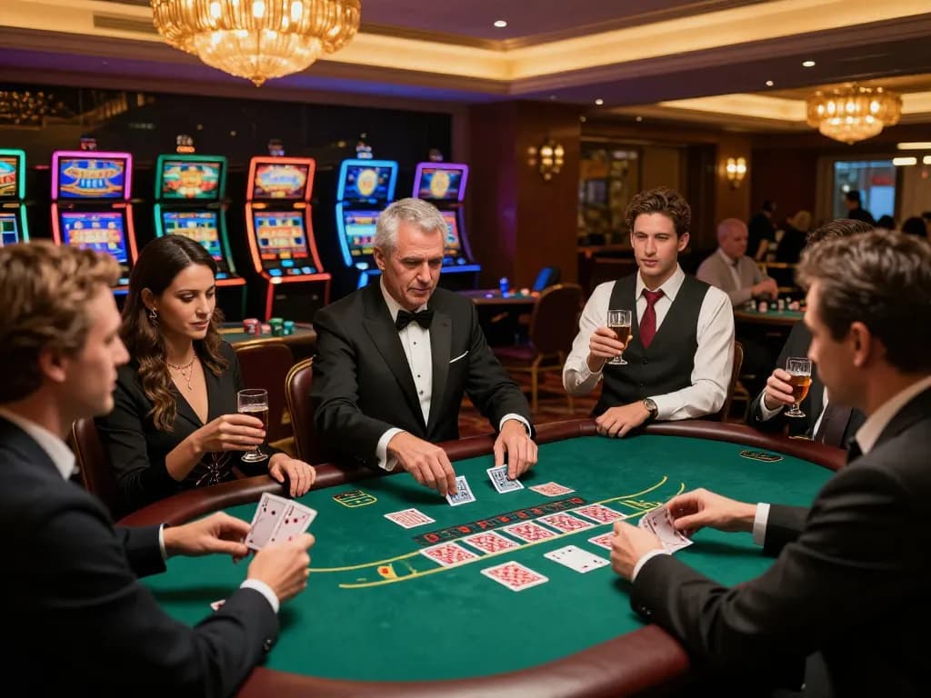Trải nghiệm cảm giác hồi hộp của blackjack tại một sòng bạc cao cấp với liên kết m88 mới nhất cho trải nghiệm chơi game cao cấp.