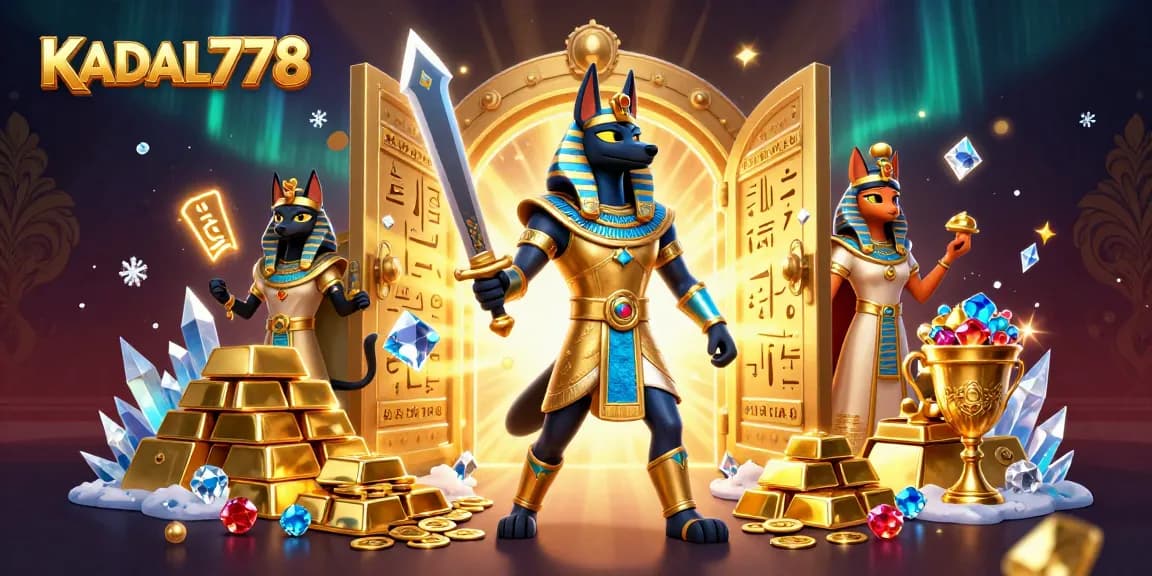 Win big at KADAL778 with exciting treasures and dynamic gaming elements in a vibrant scene.