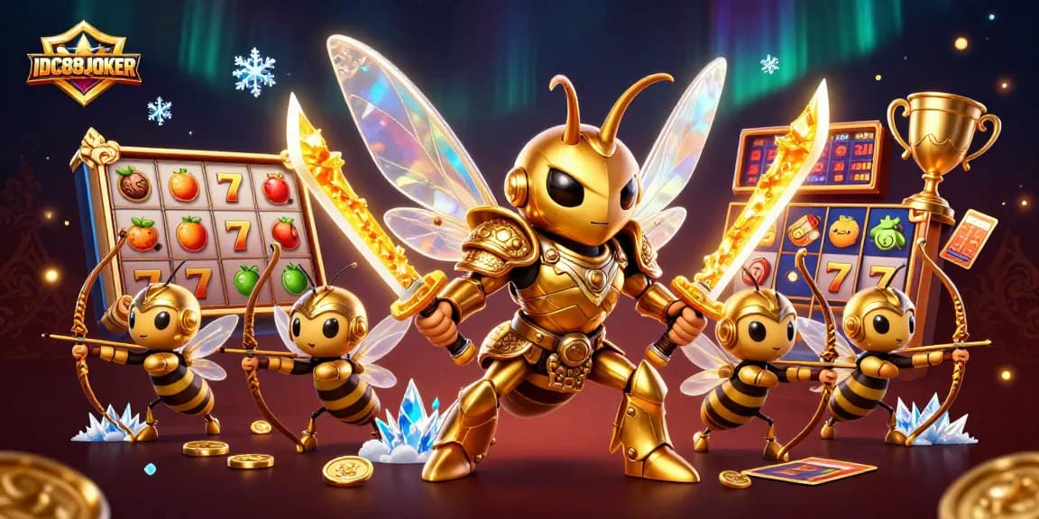 Engage with thrilling gaming opportunities at IDC88JOKER featuring dynamic slot reels and vibrant casino elements.