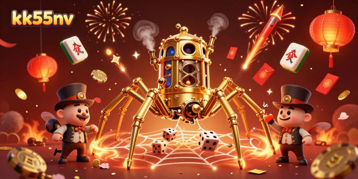 Engage in the rich world of kk55nv with steampunk characters and vibrant gambling elements.
