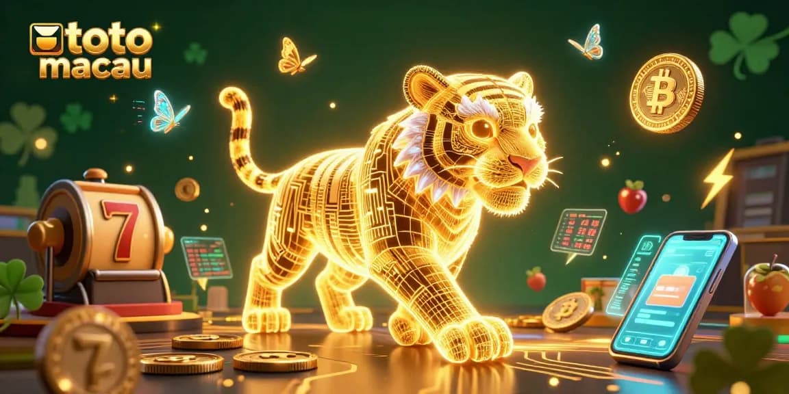 Play thrilling slot games inspired by toto macau with neon-lit casino aesthetics.