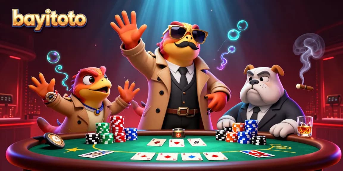 Engage in thrilling online gaming at bayitoto with vibrant casino atmosphere and dynamic characters.