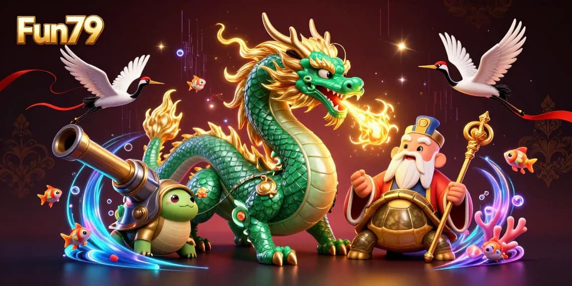 Experience Fun79's immersive fish shooting game with vibrant characters and dynamic gameplay elements.