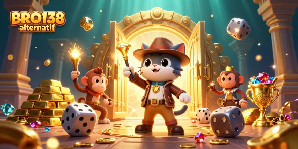 Win big with BRO138 alternatif – uncover treasures in this vibrant casino adventure scene!