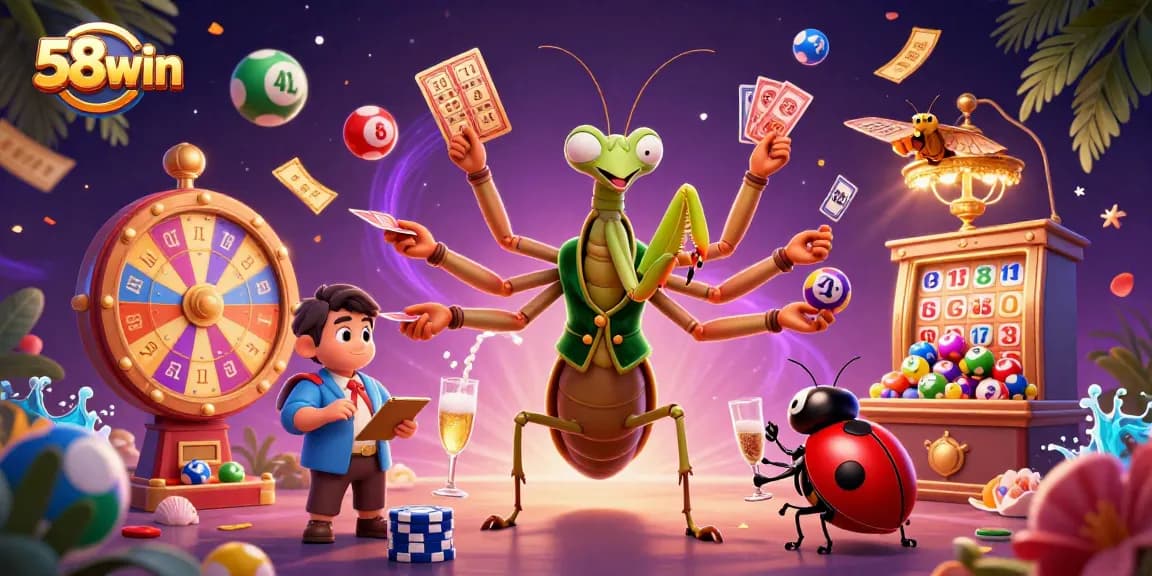 Experience thrilling games at 58win with dynamic lotteries, vibrant prizes, and engaging characters.