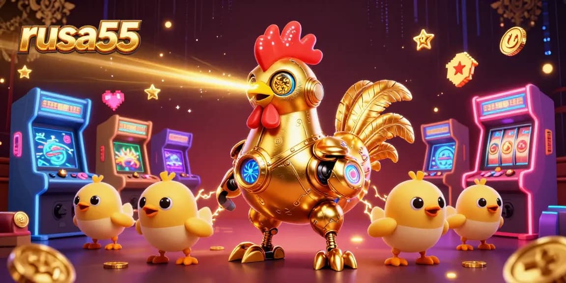 Engage in thrilling gaming experiences with rusa55, featuring dynamic scenes and exciting casino elements.
