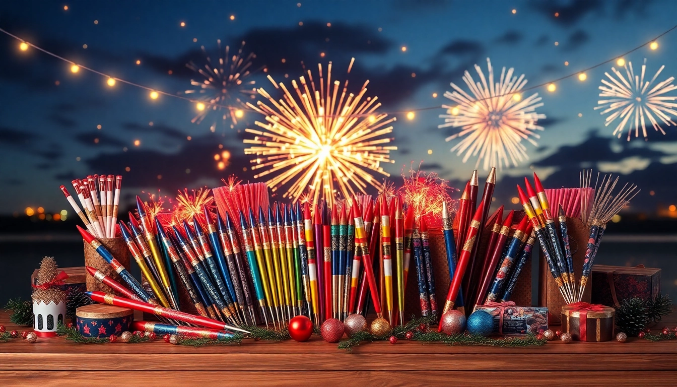 Shop vibrant wholesale fireworks showcasing festive colors and designs for your next celebration.