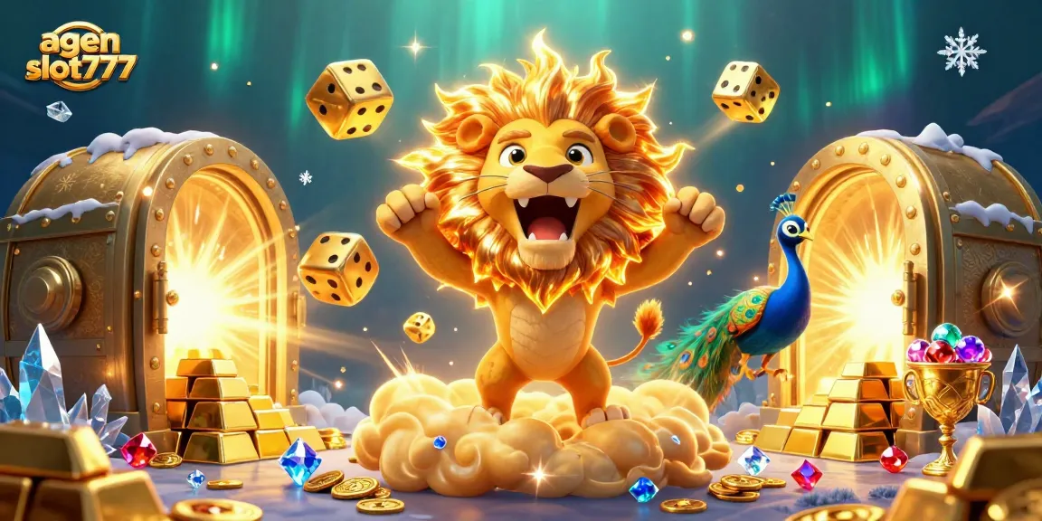 Experience exciting wins at agen slot777 featuring vibrant 3D casino elements and characters.