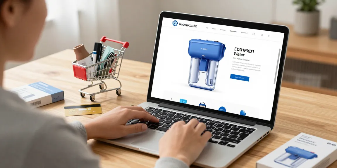 Waterspecialist EDR1RXD1 Water Filter in an online shopping context, showcasing best deals in the e-commerce marketplace.