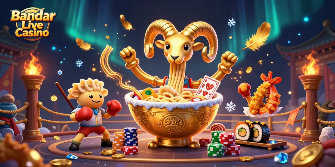 Experience the thrill of Bandar Live Casino with vibrant characters and dynamic gaming elements.