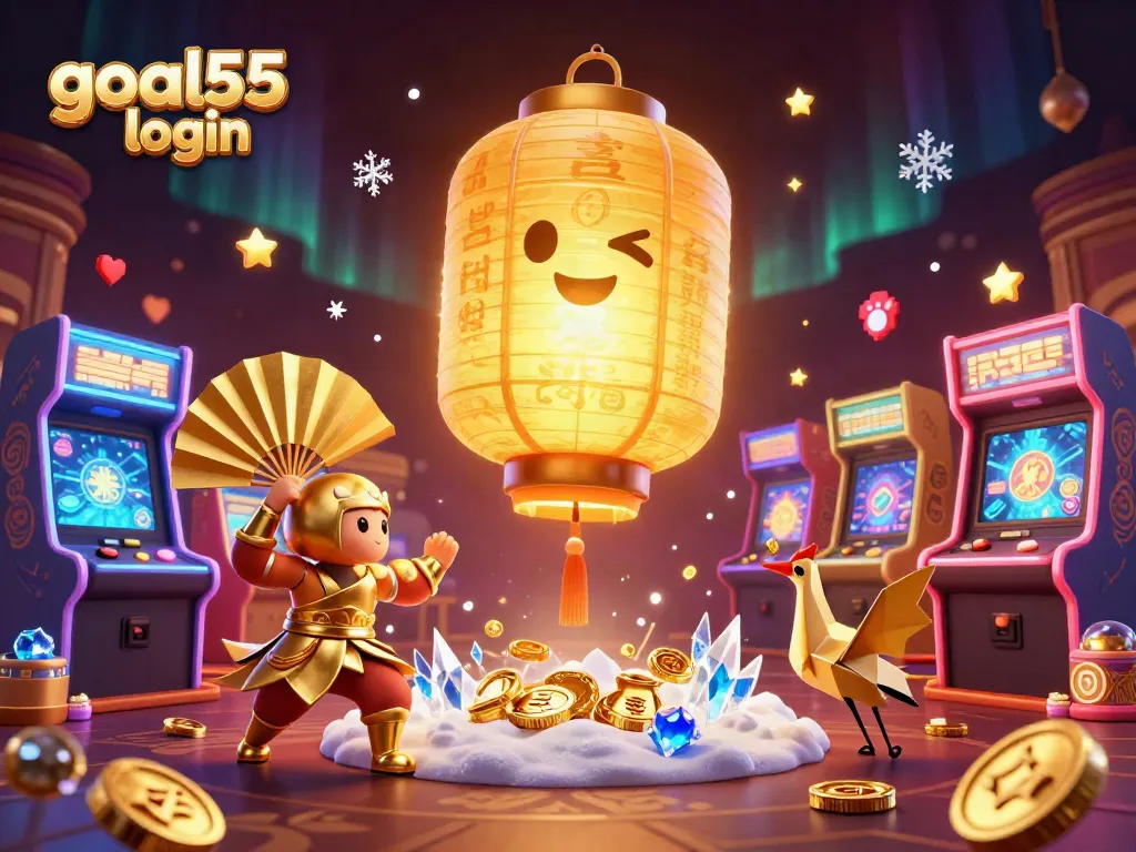 Permainan kasino yang menarik dengan goal55 login dalam ilustrasi 3D yang detail dan memukau.
