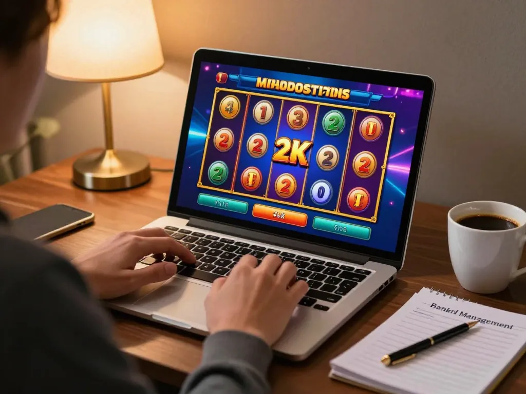 Engage in strategic online gameplay with slot deposit 2k, showcasing an immersive gaming setup.