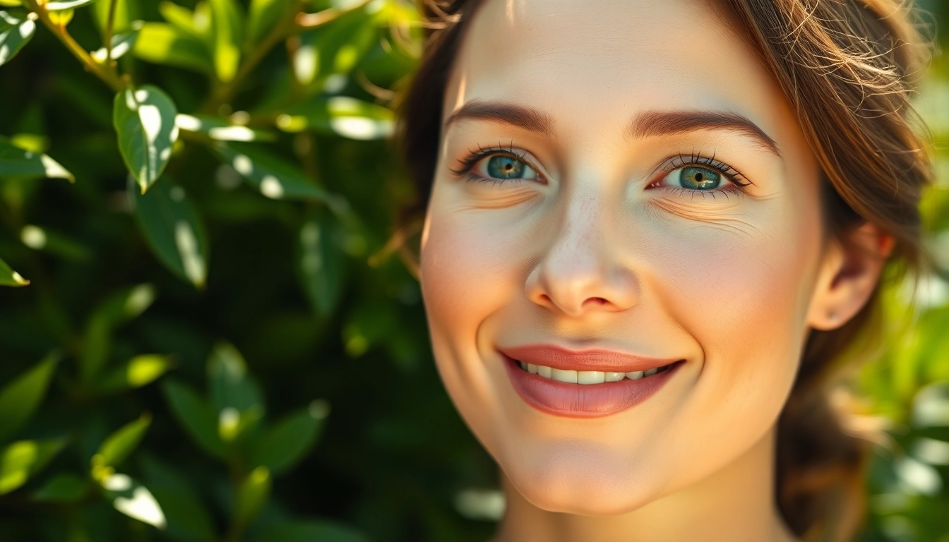 Highlighting astaxanthin benefits for skin, a radiant woman showcases her glowing complexion.