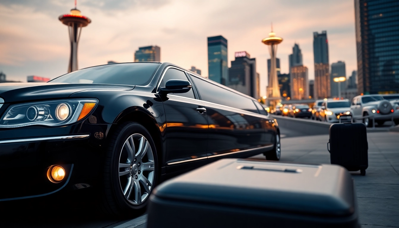 Experience luxury with vancouver to seattle limo service at the Seattle skyline.