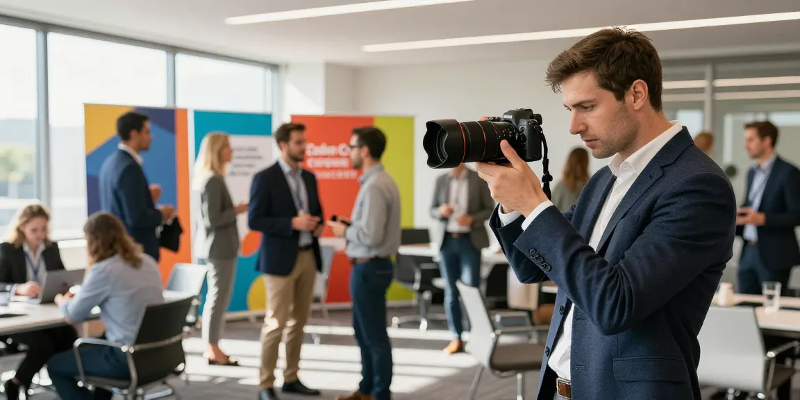 Fotografo aziendale Milano durante un evento corporate, catturando l'energia e il networking con immagini professionali.