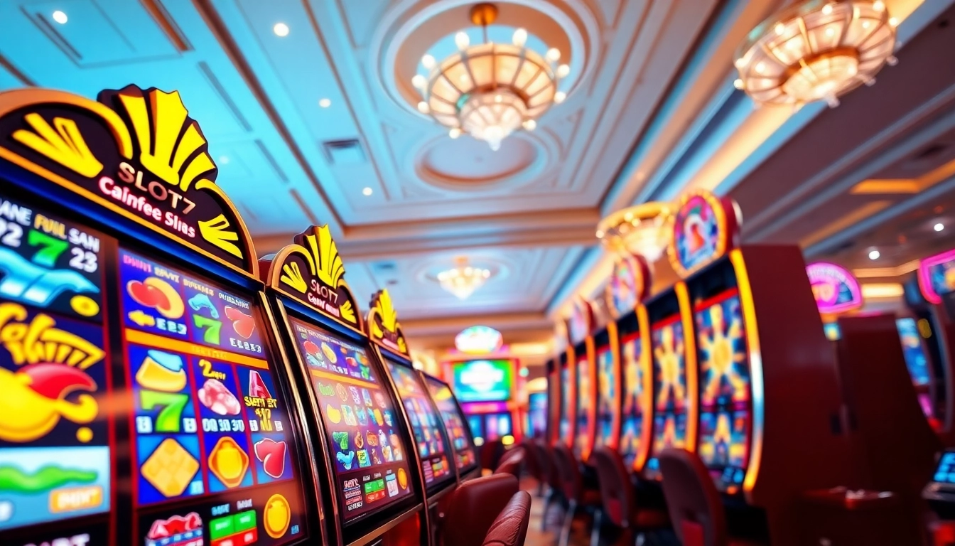 Menangkan permainan Slot77 dengan mesin slot yang berkilau di kasino yang megah.