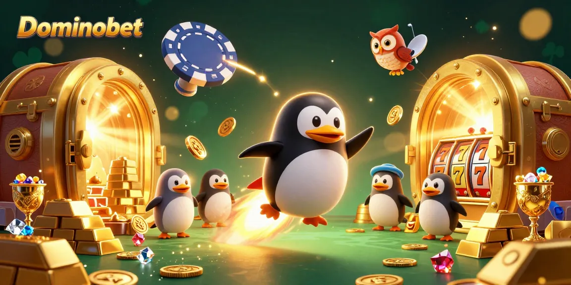 Experience thrilling play with Dominobet, featuring slots and a vibrant casino atmosphere.