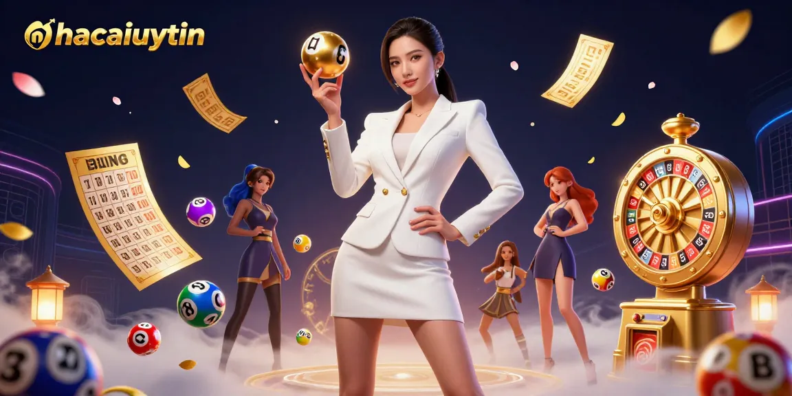 Experience thrilling gaming with nhacaiuytin as a stunning woman excels in casino action.