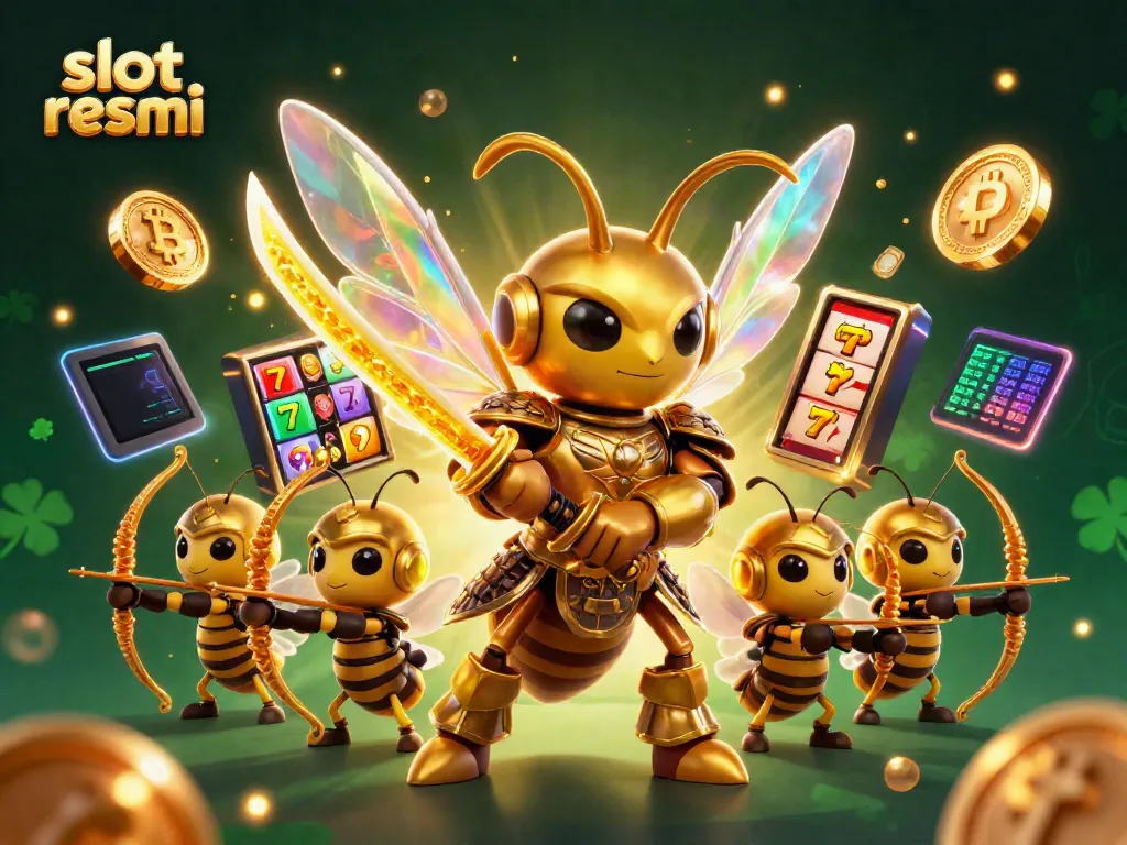 Experience the allure of slot resmi with our vibrant casino-themed digital illustration.