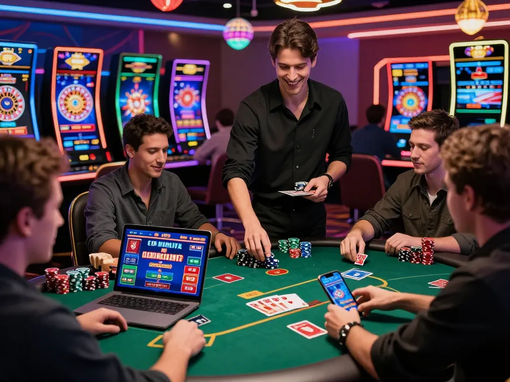 Engaging online casino atmosphere with MM88 virtual games and players enjoying diverse gaming experiences.