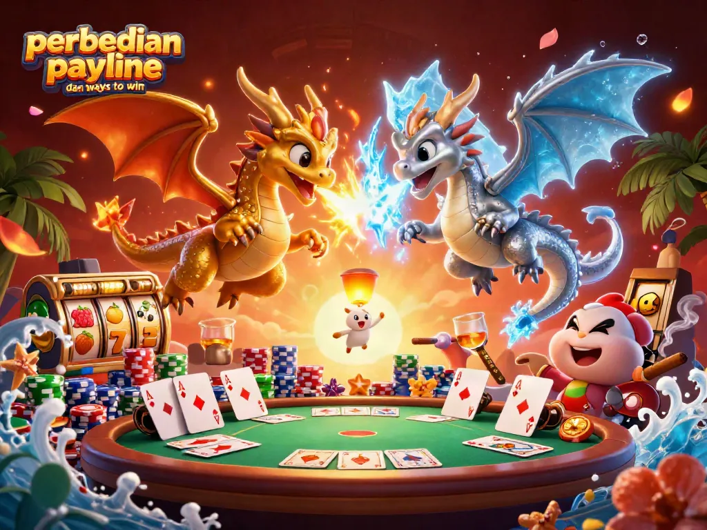 Memenangkan pemahaman tentang perbedaan payline dan ways to win di dunia slot dengan visual menarik.