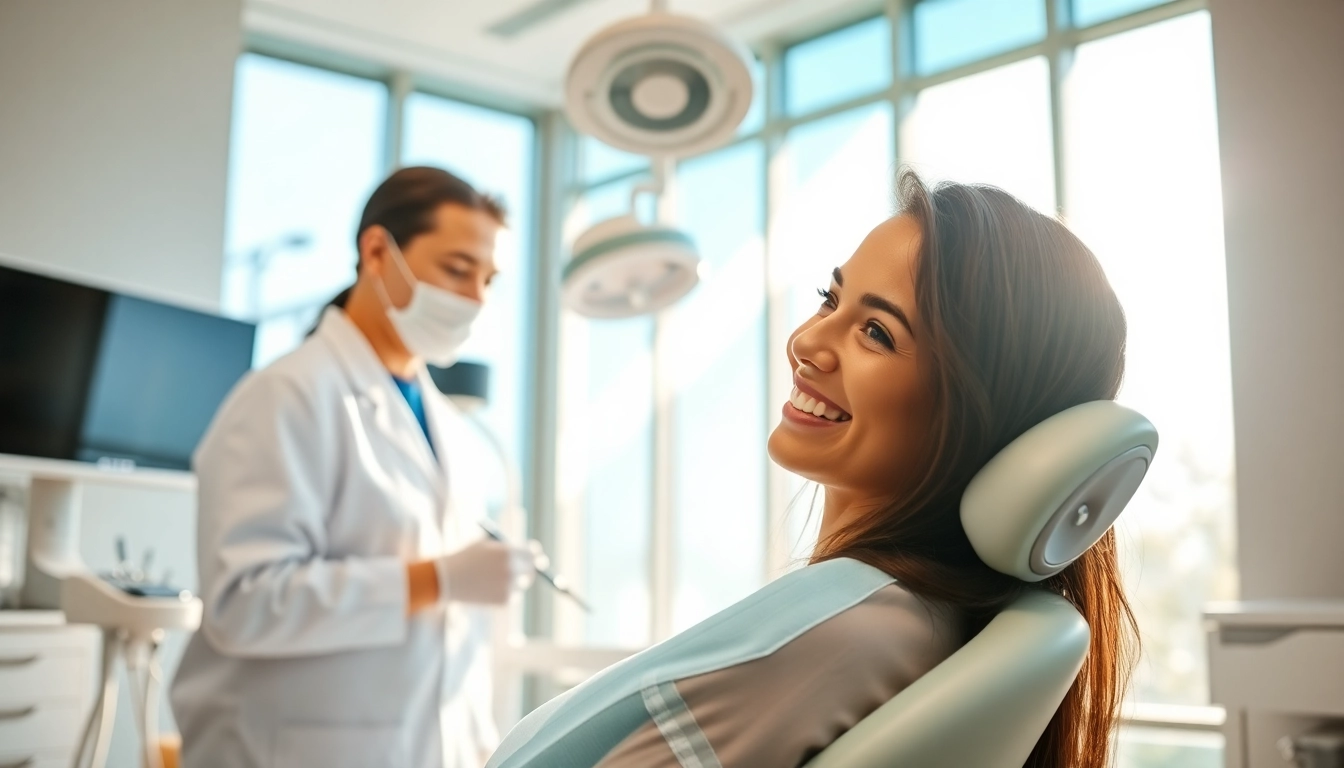 Experience newsmilelife with a patient enjoying professional dental care in a cozy clinic.