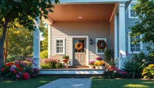 Cape Cod homes with a welcoming porch and lush garden under natural sunlight.