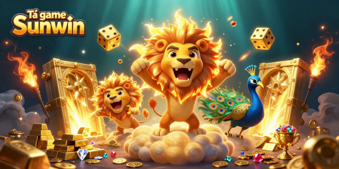 Tải game Sunwin to experience a thrilling world with exciting golden treasures and animated characters.
