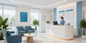 Hair transplant Turkey consultation with a trusted healthcare provider in a modern clinic.