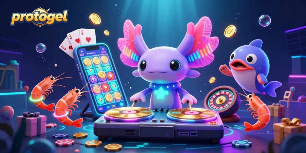 Spin the jackpot with protogel’s vibrant 3D illustration of a casino undersea adventure.